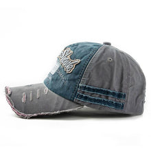"1969 Rock Shank" Baseball Cap | Gray & Blue-Caps-SHED71-SHED71