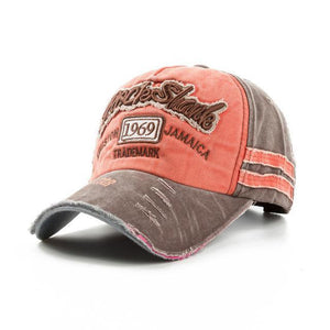 "1969 Rock Shank" Baseball Cap | Gray & Blue-Caps-SHED71-Red & Brown-SHED71