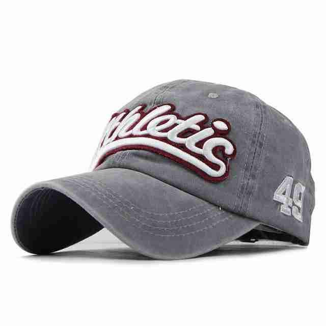 Athletic Washed Denim Baseball Cap | Gray-Caps-SHED71-SHED71