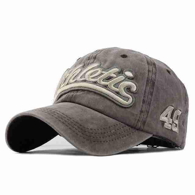 Athletic Washed Denim Baseball Cap | Khaki-Caps-SHED71-SHED71