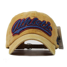 Athletic Washed Denim Baseball Cap | Red-Caps-SHED71-SHED71