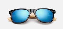Awesome Designer Bamboo Sunglasses | 17 Colors available-Sunglasses-SHED71-Black Blue Mercury-SHED71