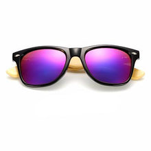 Awesome Designer Bamboo Sunglasses | 17 Colors available-Sunglasses-SHED71-Black Purple Mercury-SHED71