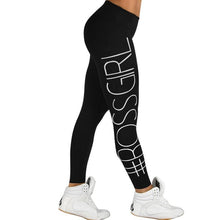 Boss Girl Fitness Leggings | Blue-Leggings-SHED71-Black-L-SHED71