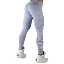 Boss Girl Fitness Leggings | Blue-Leggings-SHED71-Light Grey-L-SHED71