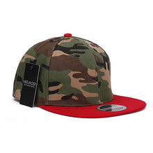 Camo Hip Hop Cap | Red-Caps-SHED71-SHED71