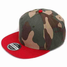 Camo Hip Hop Cap | Red-Caps-SHED71-SHED71