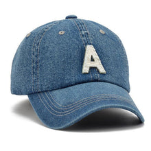 Denim Baseball Cap | "A" design Washed-Caps-SHED71-SHED71