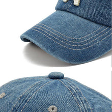 Denim Baseball Cap | "A" design Washed-Caps-SHED71-SHED71