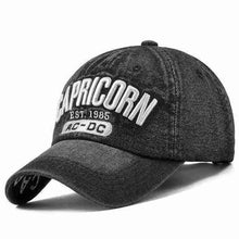 Denim Baseball Cap | Capricorn Black-Caps-SHED71-SHED71