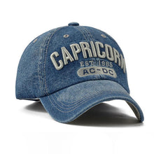 Denim Baseball Cap | Capricorn Blue-Caps-SHED71-SHED71