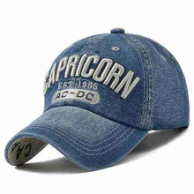 Denim Baseball Cap | Capricorn Blue-Caps-SHED71-SHED71