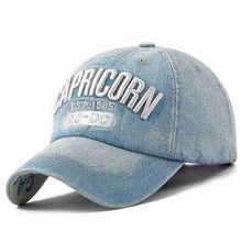 Denim Baseball Cap | Capricorn Washed-Caps-SHED71-SHED71