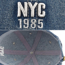 Denim Baseball Cap | NYC 1985 Black-Caps-SHED71-SHED71