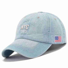 Denim Baseball Cap | NYC 1985 Washed-Caps-SHED71-SHED71