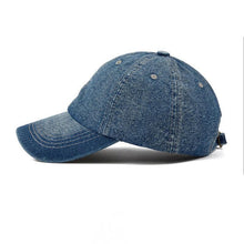 Denim Baseball Cap | Plain Black-Caps-SHED71-SHED71