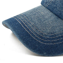 Denim Baseball Cap | Plain Blue-Caps-SHED71-SHED71