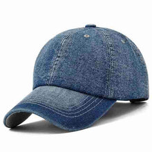 Denim Baseball Cap | Plain Blue-Caps-SHED71-SHED71
