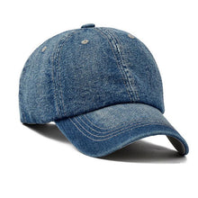 Denim Baseball Cap | Plain Washed-Caps-SHED71-SHED71