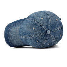 Denim Baseball Cap | Plain Washed-Caps-SHED71-SHED71