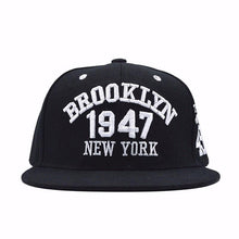 Fashion 1947 Brooklyn Hip Hop Cap | Black Black-Caps-SHED71-SHED71