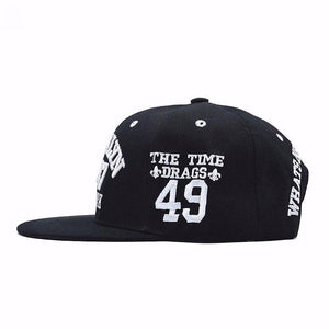 Fashion 1947 Brooklyn Hip Hop Cap | Black Black-Caps-SHED71-SHED71