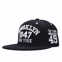 Fashion 1947 Brooklyn Hip Hop Cap | Black Black-Caps-SHED71-SHED71