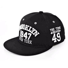 Fashion 1947 Brooklyn Hip Hop Cap | Black Black-Caps-SHED71-SHED71