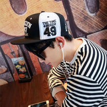 Fashion 1947 Brooklyn Hip Hop Cap | Black & White-Caps-SHED71-SHED71