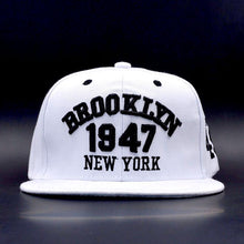 Fashion 1947 Brooklyn Hip Hop Cap | White-Caps-SHED71-SHED71