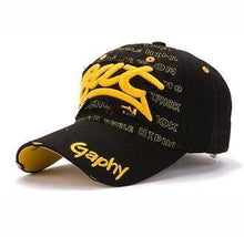 Fashion BAT Series Baseball Cap | Yellow-Caps-SHED71-Black-SHED71