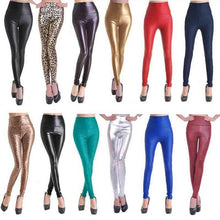 Fashion Faux Leather High Waist Leggings | Bright Black-Leggings-SHED71-SHED71