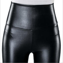 Fashion Faux Leather High Waist Leggings | Light Coffee-Leggings-SHED71-SHED71
