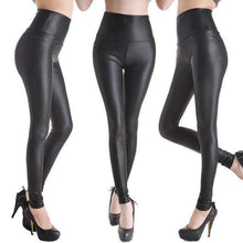 Fashion Faux Leather High Waist Leggings | Matte Black-Leggings-SHED71-NO2 Matt Black-L-SHED71