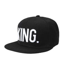 Fashion "King & Queen" Hip Hop Cap | Black King-Caps-SHED71-SHED71