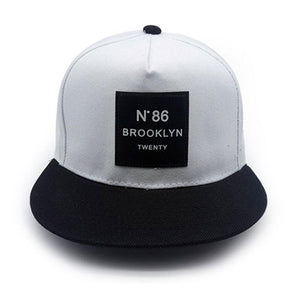 Fashion "Nº86 Brooklyn" Hip Hop Cap | White-Caps-SHED71-SHED71