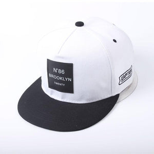 Fashion "Nº86 Brooklyn" Hip Hop Cap | White-Caps-SHED71-SHED71