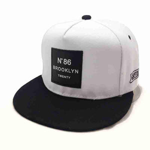 Fashion "Nº86 Brooklyn" Hip Hop Cap | White-Caps-SHED71-SHED71
