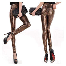 Fashion Skin Faux Leather Leggings | Leopard-Leggings-SHED71-SHED71