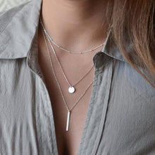 Fashion Triple Layer Necklace-Jewellery-SHED71-Silver Plated-SHED71
