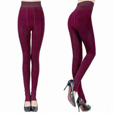 Fashion Winter Warm Leggings | Dark Red-Leggings-SHED71-Red-L-SHED71