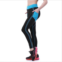 Fitness Leggings w/ Pockets | Blue-Leggings-SHED71-SHED71