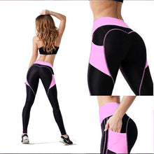 Fitness Leggings w/ Pockets | Blue-Leggings-SHED71-SHED71