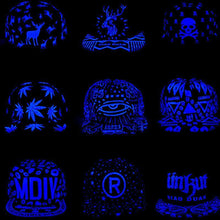 Fluorescent Light Series Hip Hop Cap | Blue Asap-Caps-SHED71-SHED71