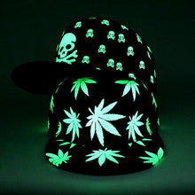 Fluorescent Light Series Hip Hop Cap | Green Skull & Bones-Caps-SHED71-SHED71