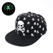 Fluorescent Light Series Hip Hop Cap | Green Skull & Bones-Caps-SHED71-SHED71