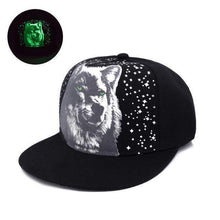 Fluorescent Light Series Hip Hop Cap | Green Wolf-Caps-SHED71-SHED71