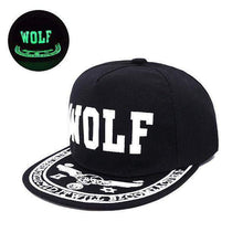 Fluorescent Light Series Hip Hop Cap | Green Wolf2-Caps-Urban Poppies-SHED71