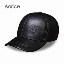 Genuine Leather Baseball Cap | Embossed Black-Caps-SHED71-black-SHED71