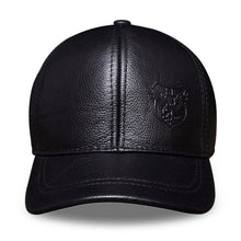 Genuine Leather Baseball Cap | Embossed Brown-Caps-SHED71-SHED71